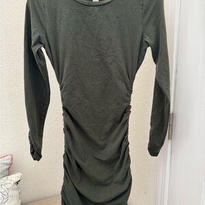 Michael Kors Forest Green Long Sleeve Dress